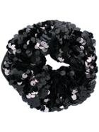 Eugenia Kim Mallory Sequinned Scrunchie - Black