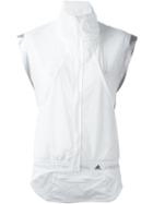 Adidas By Stella Mccartney 'adizero' Gilet, Women's, Size: Xs, White, Nylon/spandex/elastane/polyester
