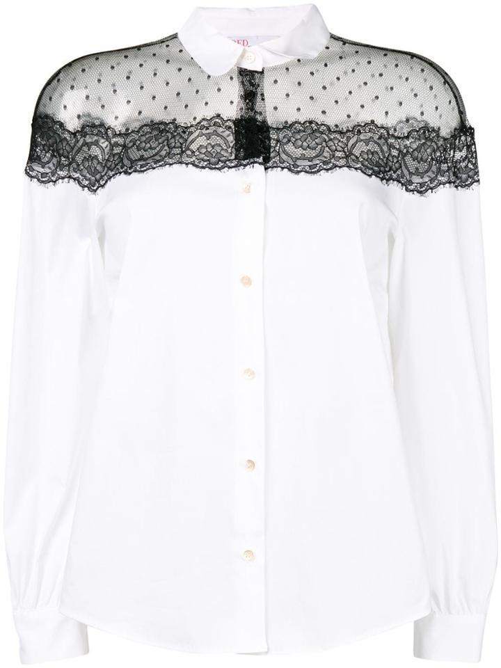 Red Valentino Lace Shirt - White