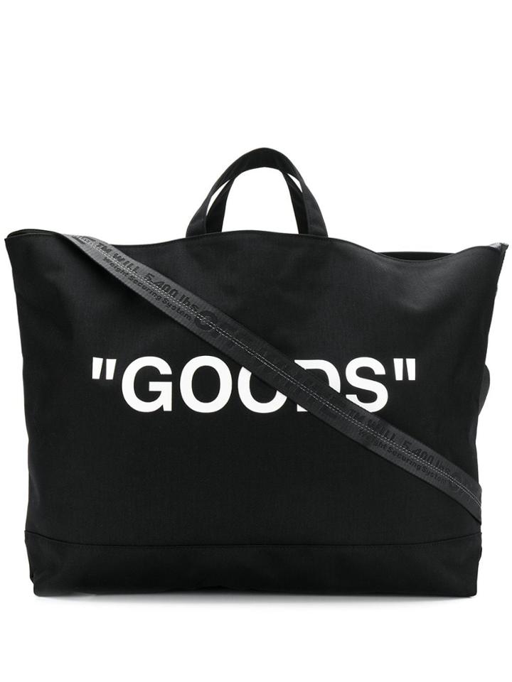 Off-white Quote Print Tote - Black
