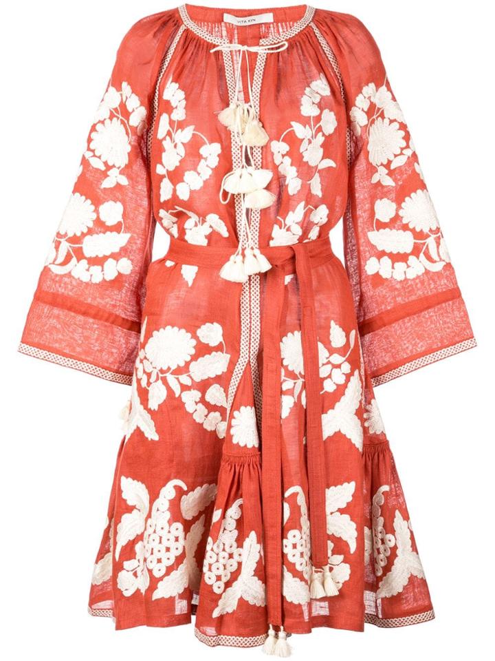 Vita Kin Embroidered Flared Short Dress