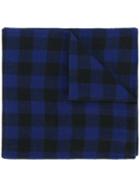 Ann Demeulemeester Checked Scarf, Men's, Black, Wool/cotton