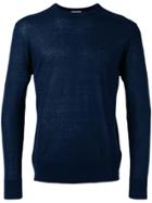 Salvatore Ferragamo Diagonal Striped Jumper - Blue