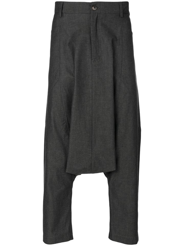 Société Anonyme - Des Vosges Trousers - Unisex - Cotton/linen/flax/silk - Xl, Grey, Cotton/linen/flax/silk