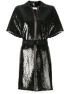 Chloé Belted Sequin Dress - Green