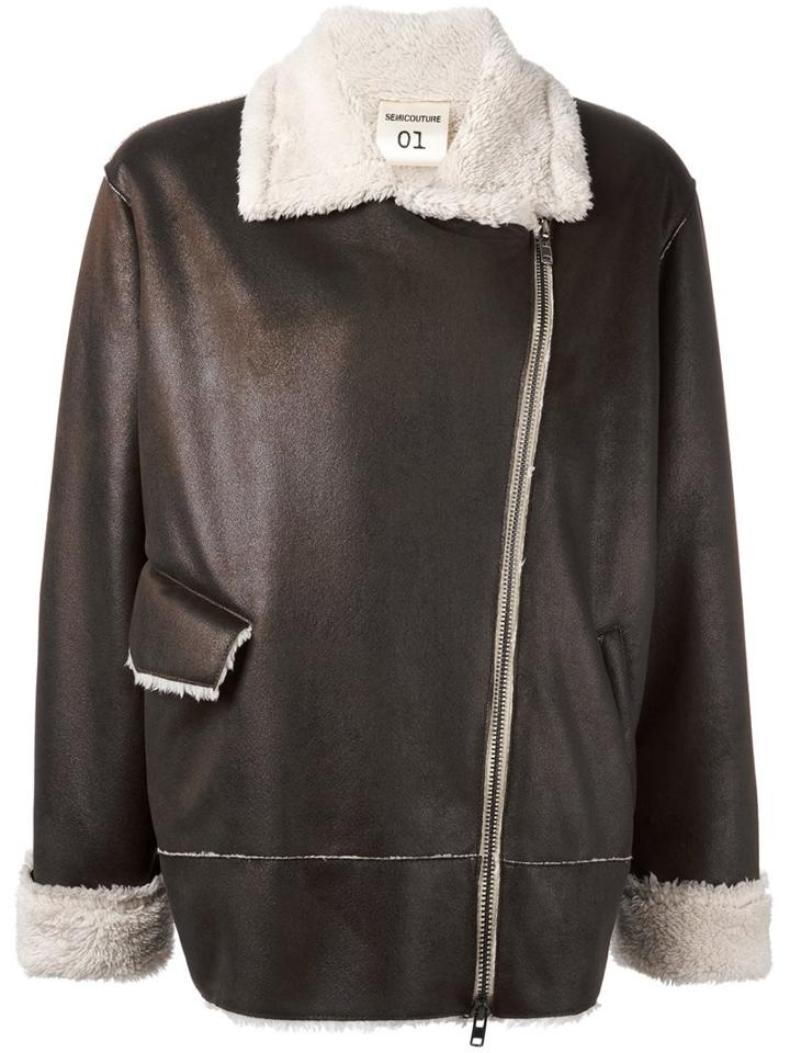 Erika Cavallini 'camp' Jacket, Women's, Size: 42, Brown, Acrylic/polyester