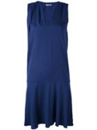 Cacharel - Sleeveless Shirt Dress - Women - Silk/spandex/elastane - 38, Blue, Silk/spandex/elastane