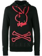 Philipp Plein X Playboy Printed Logo Hoodie - Black