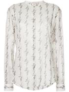Saint Laurent Abstract Patterned Shirt - Neutrals