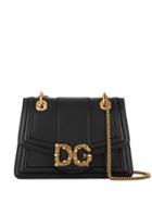 Dolce & Gabbana Logo Plaque Crossbody Bag - Black