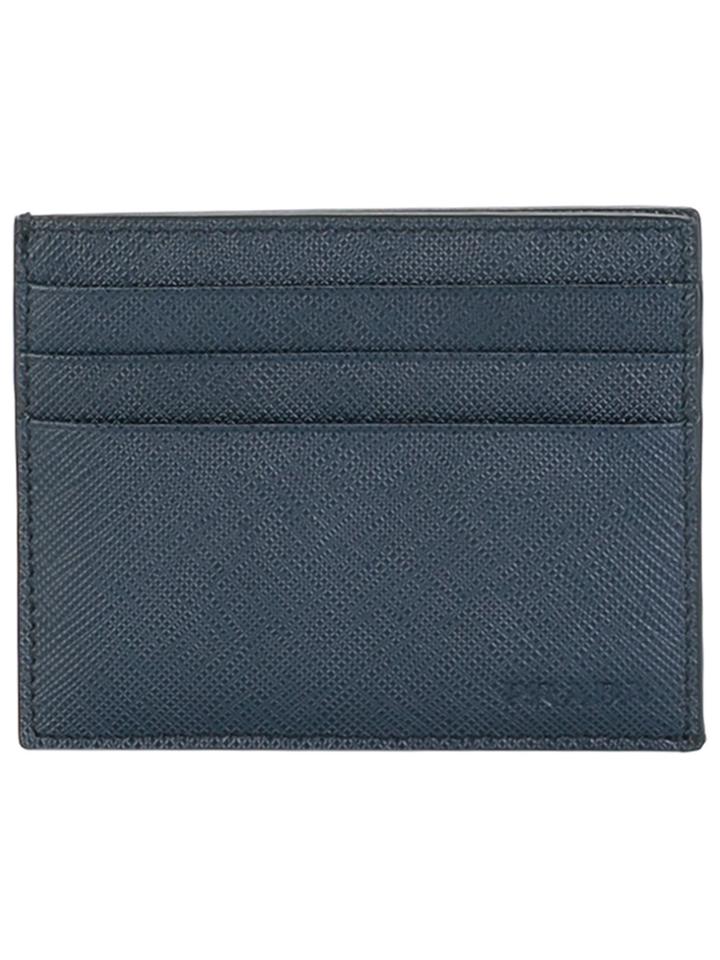Prada Embossed Logo Cardholder - Black
