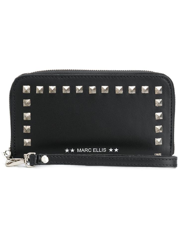Marc Ellis Lexy Studded Zip Purse - Black