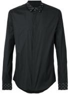 Les Hommes Rivet Trim Shirt - Black
