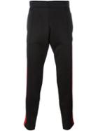 Burberry London Side Stripe Track Pants, Men's, Size: Large, Black, Viscose/polyamide/spandex/elastane