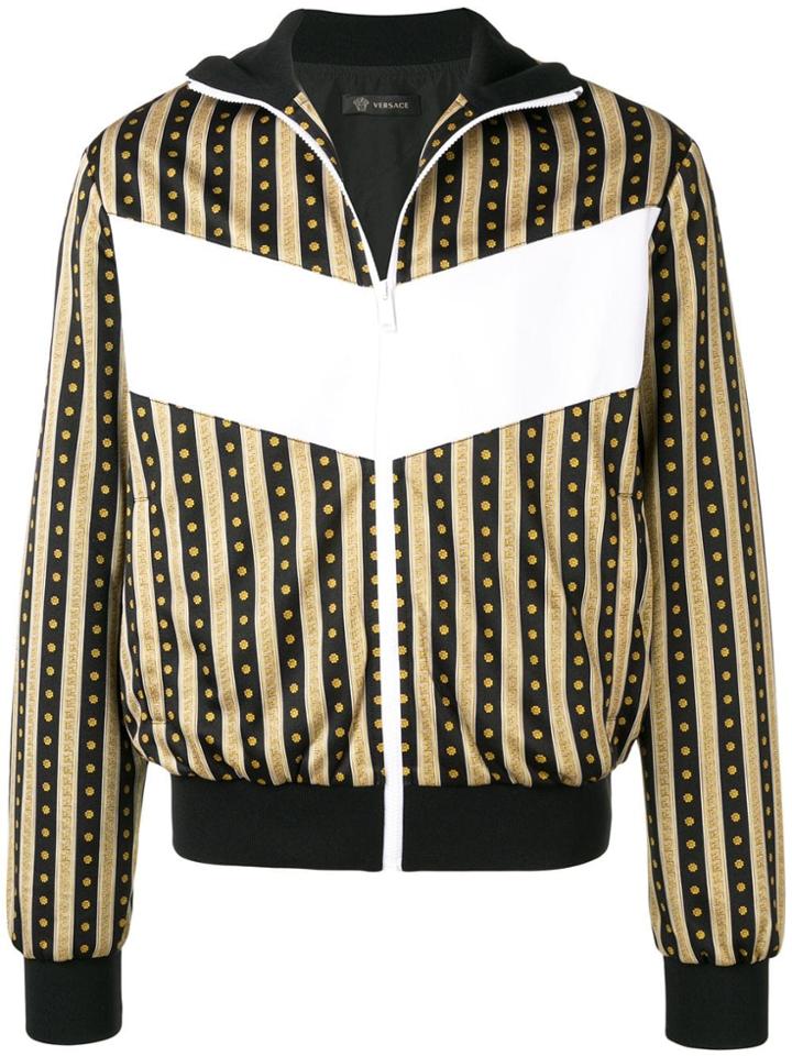 Versace Striped Track Jacket - Black