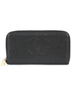 Chanel Vintage Timeless Cc Zipped Wallet - Black