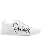 Philipp Plein Logo Detail Sneakers - White