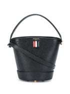 Thom Browne Leather Sand Bucket Bag - Black