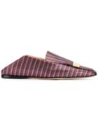 Sergio Rossi Woven-style Loafers - Red