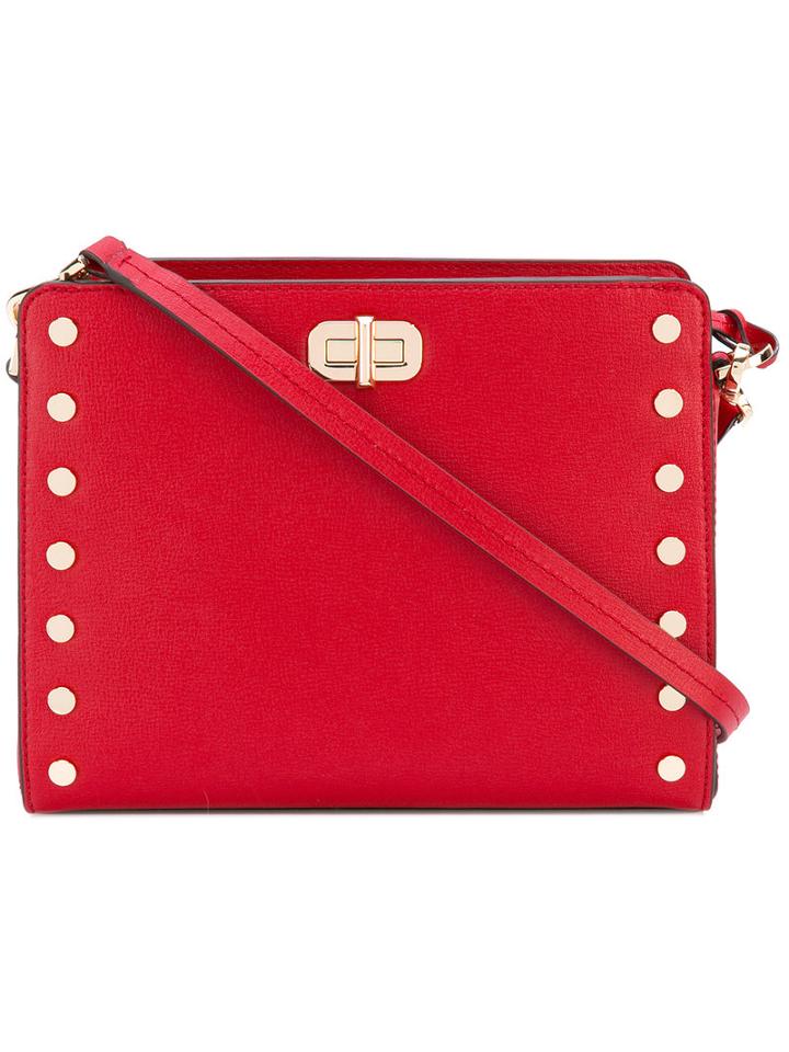 Studded Tote - Women - Leather - One Size, Red, Leather, Michael Michael Kors