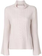 Hemisphere Roll Neck Jumper - Nude & Neutrals