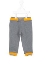 Armani Junior - Two-toned Tracksuit Trousers - Kids - Cotton/spandex/elastane - 12 Mth, Grey