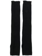 Rick Owens Knitted Arm Warmers - Black