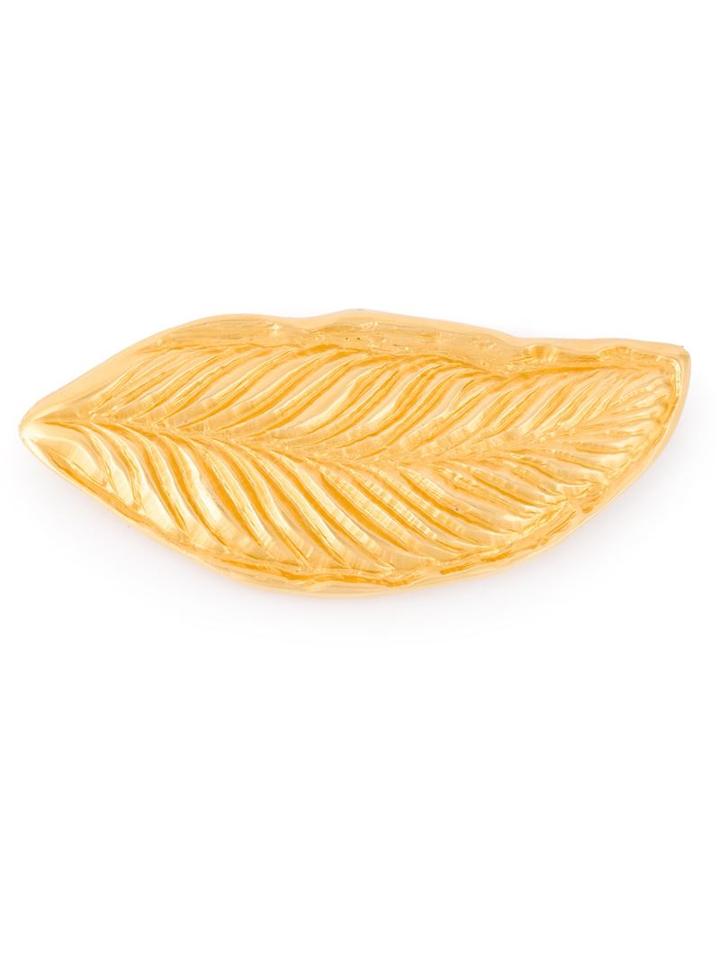 Celine Vintage Leaf Brooch
