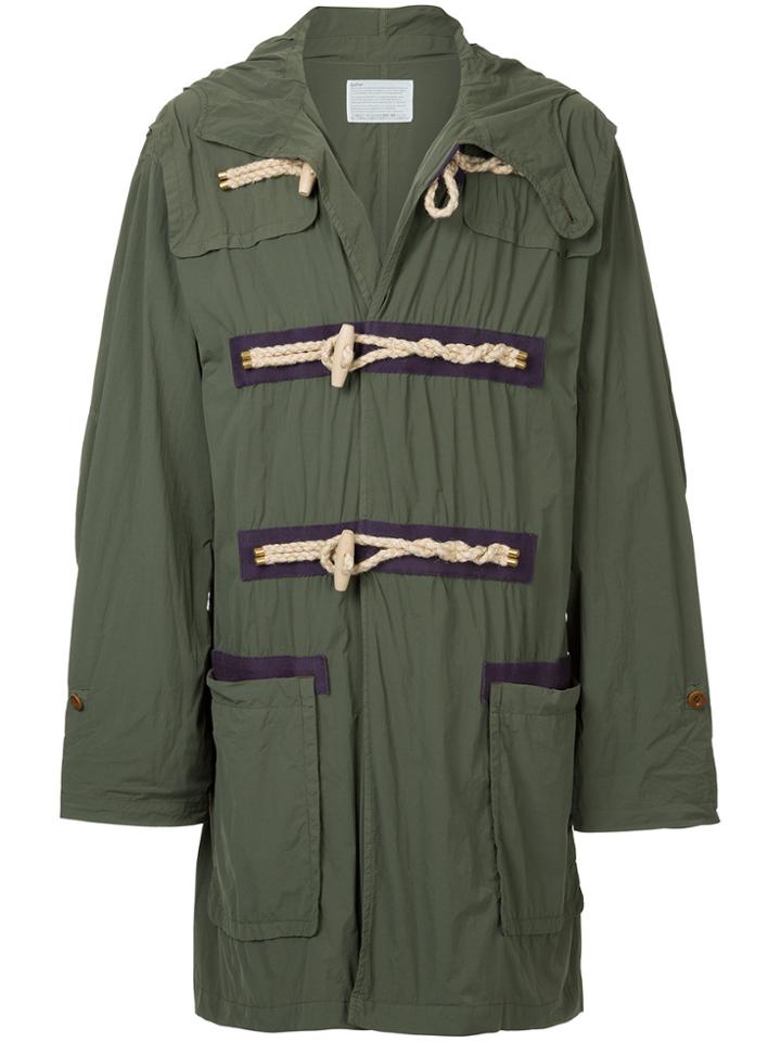 Kolor Oversized Duffle Coat - Green