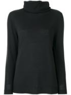Hemisphere Roll Neck Jumper - Black