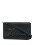 Karl Lagerfeld Small K/signature Shoulder Bag - Black