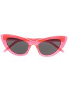 Saint Laurent Eyewear Sl 213 Lily Cat-eye Sunglasses - Orange