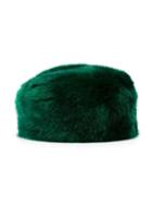 Hucklebones London Faux Fur Hat, Girl's, Size: 54 Cm, Green