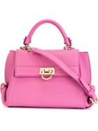 Salvatore Ferragamo Sofia Tote, Women's, Pink/purple, Calf Leather