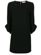 L'autre Chose Ruffled Sleeve Dress - Black