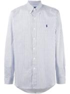 Polo Ralph Lauren Pinstriped Button Down Shirt, Men's, Size: Medium, Blue, Cotton