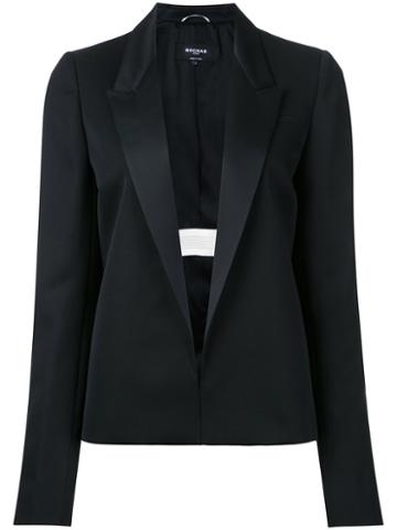 Rochas - Casual Blazer - Women - Cupro/wool - 42, Black, Cupro/wool