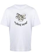 Palm Angels Skull And Crossbones Patch T-shirt - White