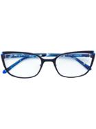 Face À Face Cat Eye Frame Glasses - Blue