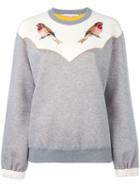 Stella Mccartney Embroidered Robin Sweatshirt - Grey