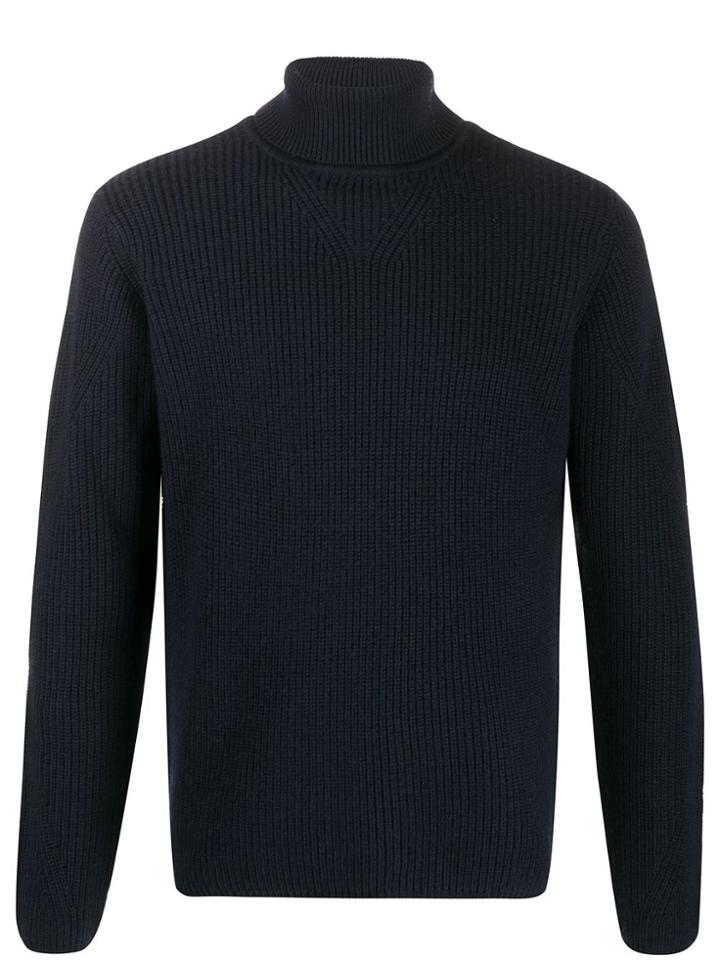Karl Lagerfeld Turtle Neck Jumper - Blue