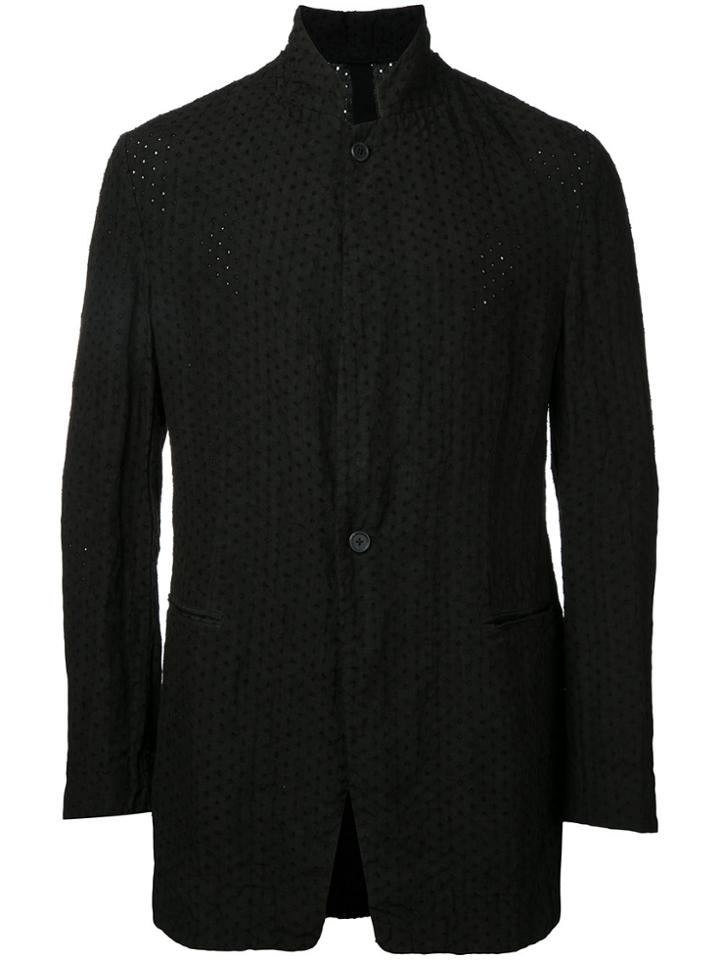 Forme D'expression Broderie Standing Collar Jacket - Black