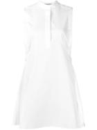 T By Alexander Wang Panelled Shirt Dress, Women's, Size: 6, White, Cotton