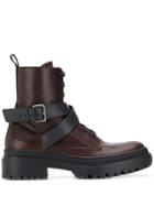 Brunello Cucinelli Buckled Ankle Boots - Brown