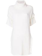 Blugirl Short-sleeved Knitted Sweater - White