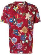Etro Floral Print T-shirt - Red