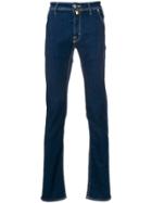 Jacob Cohen Contrast Stitch Jeans - Blue