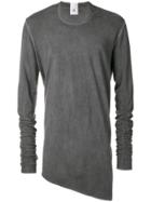 Lost & Found Rooms Asymmetric Hem Longsleeved T-shirt - Grey