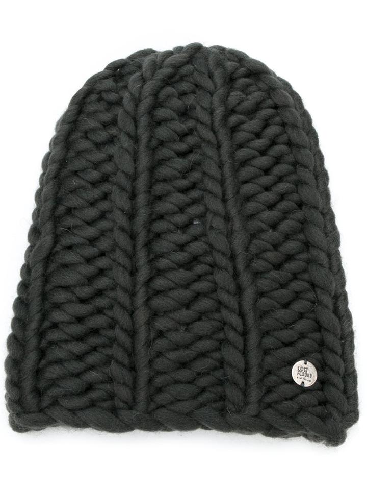 Lost & Found Ria Dunn Knitted Beanie - Grey