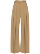Jw Anderson Wide-leg Pleated Trousers - Neutrals